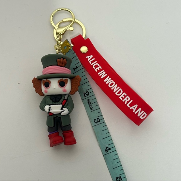 Alice In Wonderland Mad Hatter 3D Silicone Keychain NWT - Picture 13 of 14